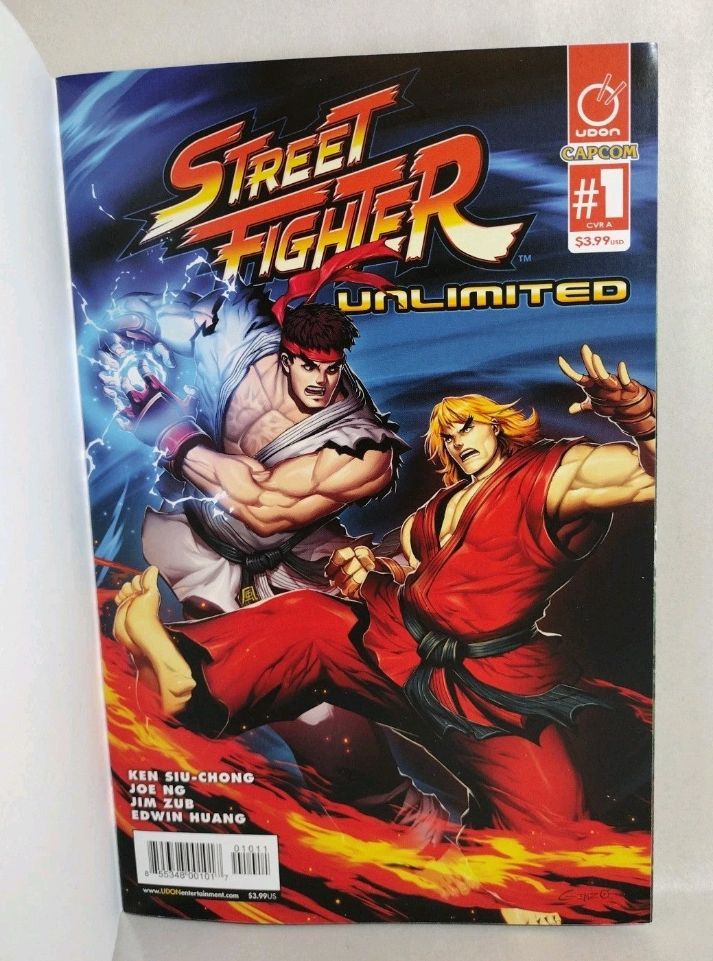 Street Fighter Unlimited 1 Sketch Cover Var Comic W Original Jose Guillen Art