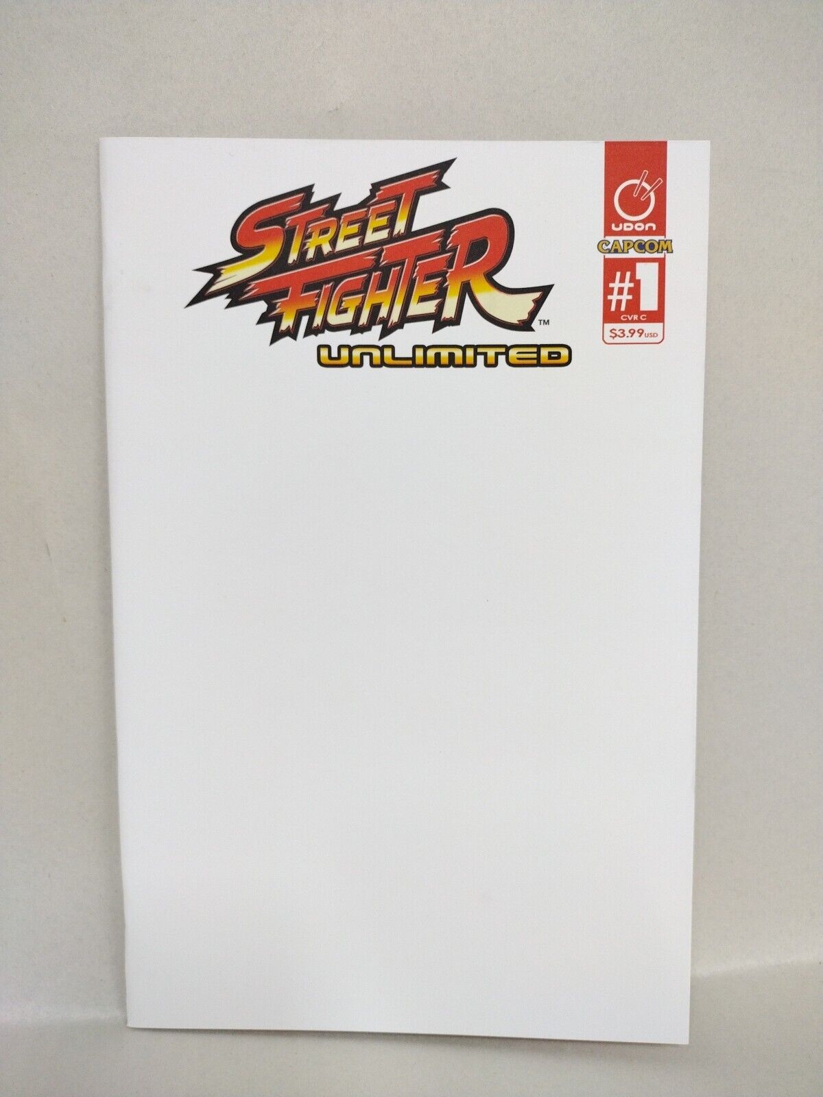 Street Fighter Unlimited #1 (2015) Udon Capcom Blank Sketch Variant Cover Comic 