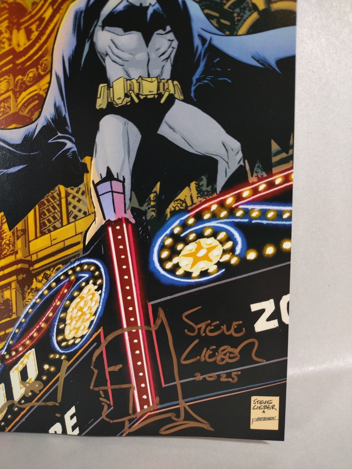 Batman #1 (2025) DC Comic Steve Liber Hollywood Theater Exclusive Variant Signed