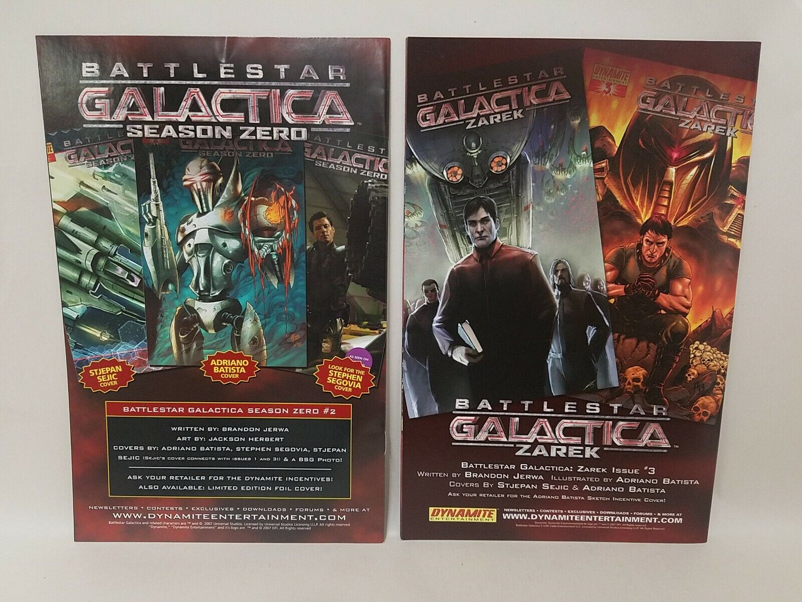 Battlestar Galactica 2007 Dynamite 6 Comic Lot Zerek Cylon Apocalypse Final Five