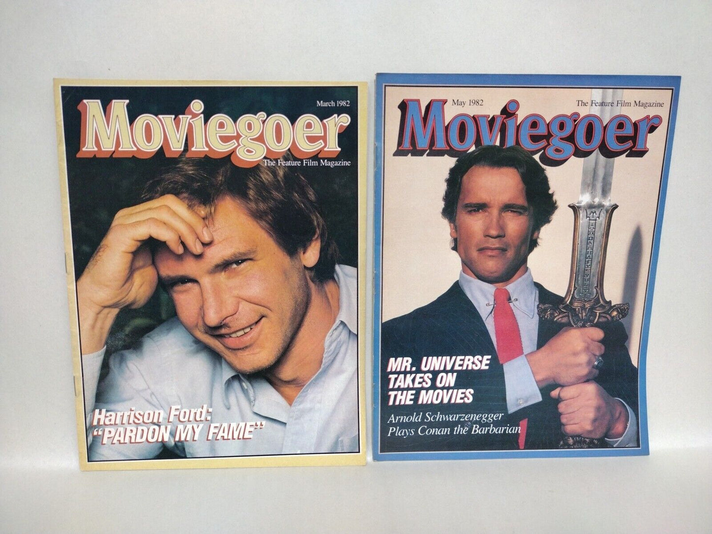 Moviegoer Feature Film Magazine Vol 1 1982 Lot Of 9 Arnold Schwarzenegger Conan