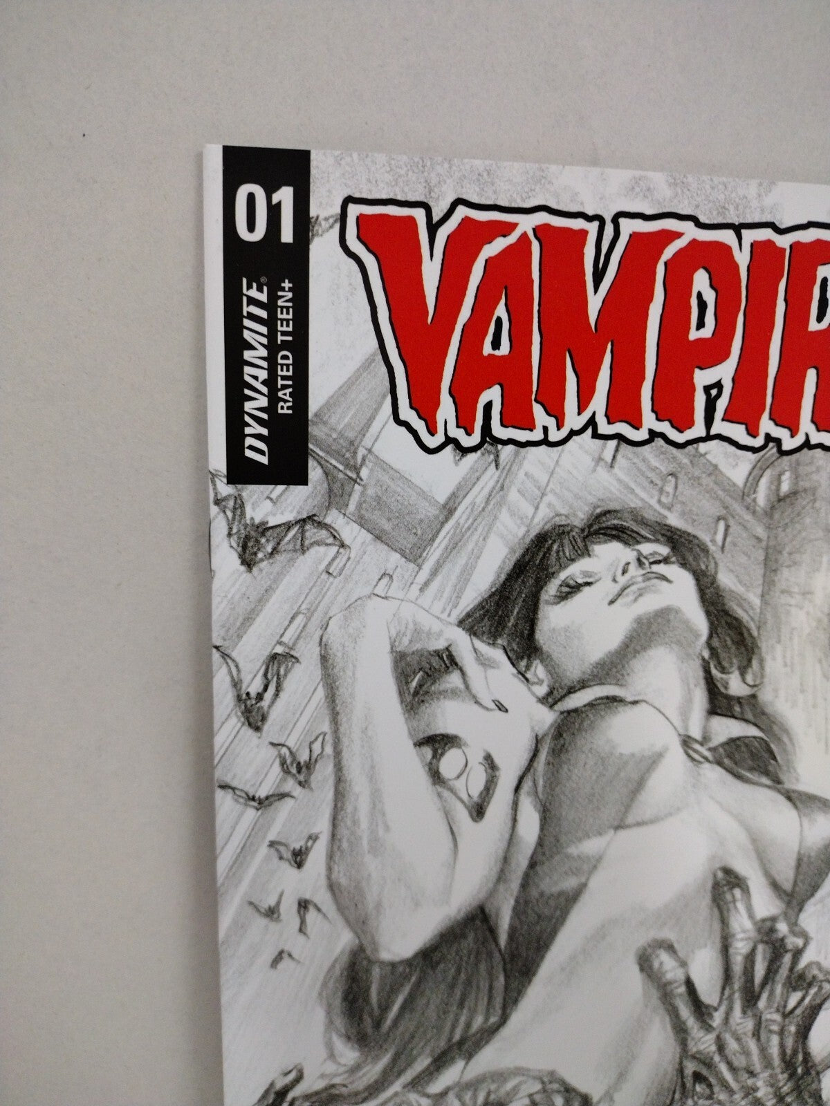 Vampirella #1 (2019) Dynamite Comics Alex Ross 1:50 Sketch Variant Cover Art NM