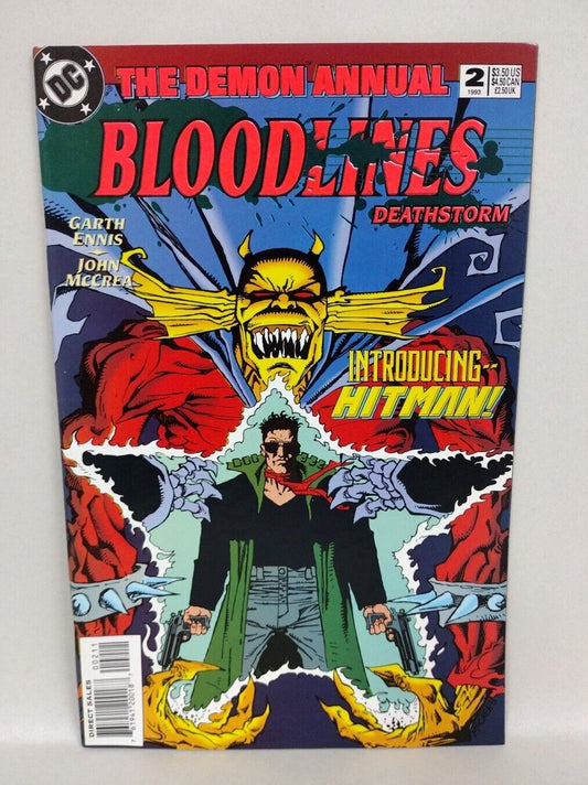 Demon Annual #2 (1993) Bloodlines DC Comic Key Issue 1st Hitman Appearance VF-NM