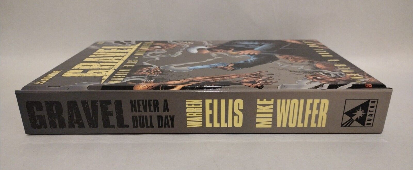 GRAVEL Never A Dull Day (2008) Avatar Omnibus HC 2x Signed Edition Warren Ellis