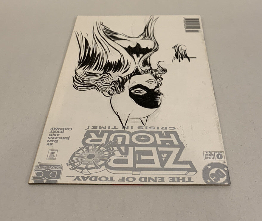 ZERO HOUR (1994) DC Comic White Cover W Original Dave Castr Batgirl Sketch Art