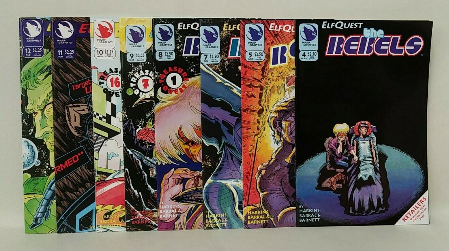 Elfquest (1995) The Rebels Comic Lot Set #4 5 7-12 Warp Graphics Collection