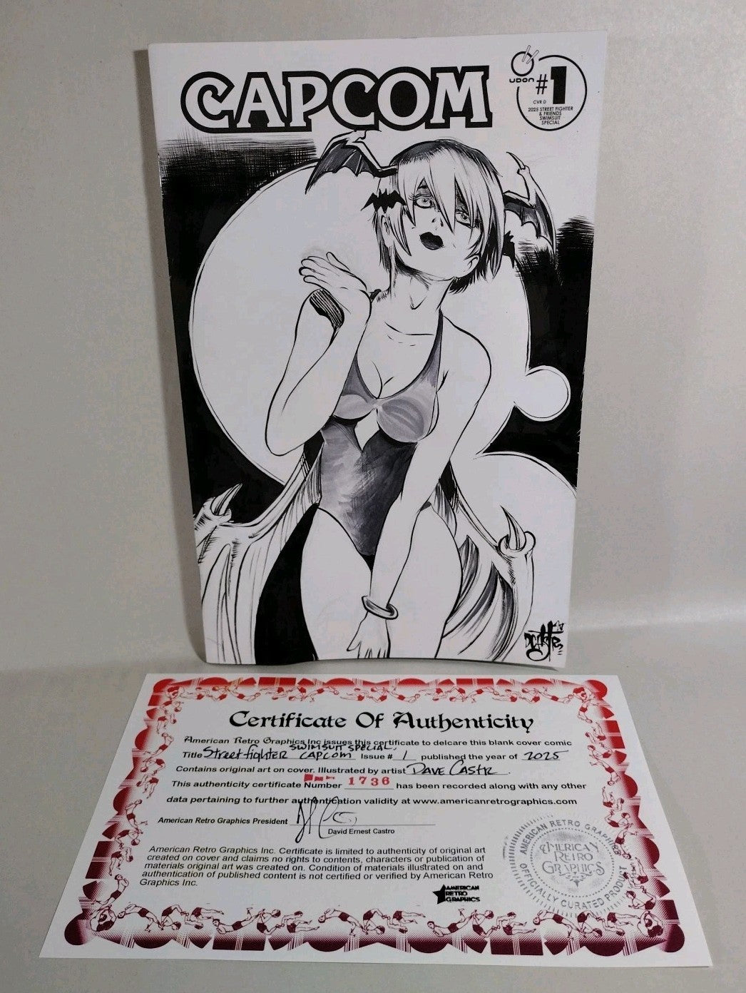 Capcom Street Fighter & Friends Swimsuit Special #1 Sketch Cover W Original Art