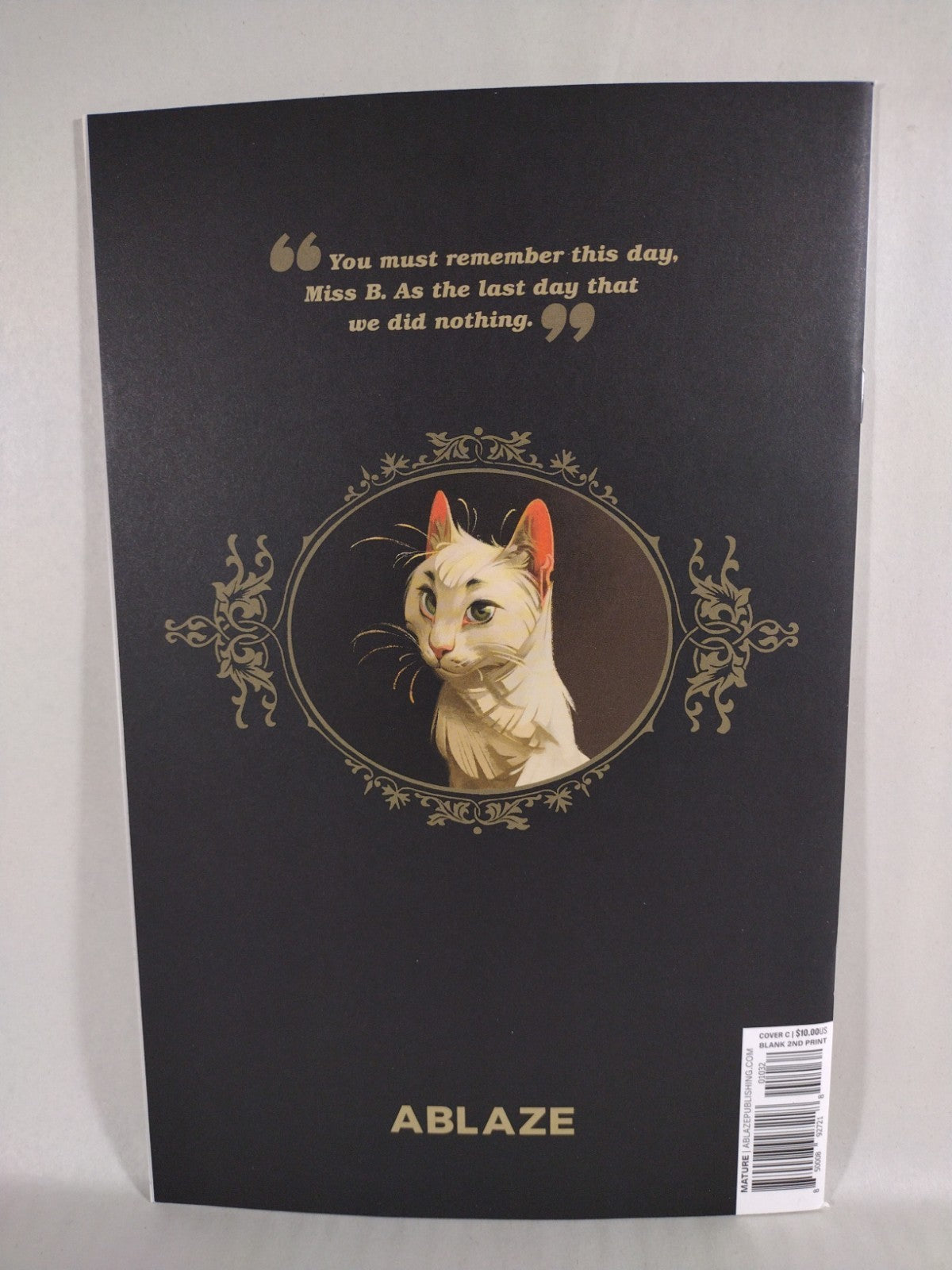 Animal Castle #1 (2022) Ablaze 2nd Print Blank Sketch Cover Variant Cover Comic