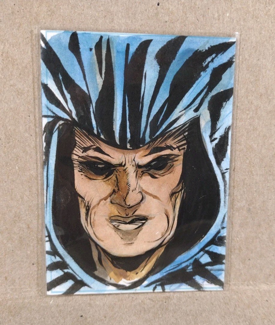 Dave Castr Crusin (2025) OAC Sketch Card W Original Marvel Cloak Art ACEO