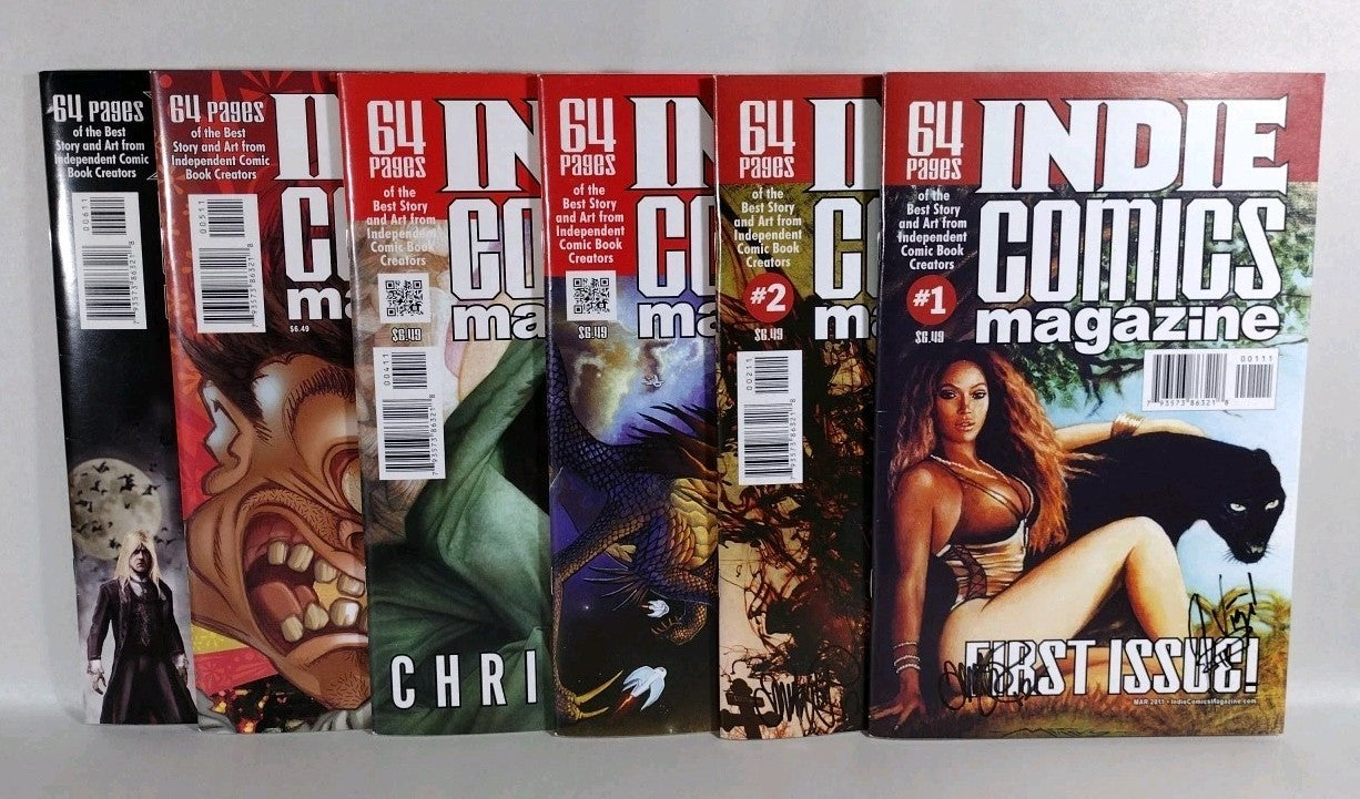 Indie Comics Magazine (2011) Aazurn Lot #1 2 3 4 5 6 Signed Tim Joe Vigil 