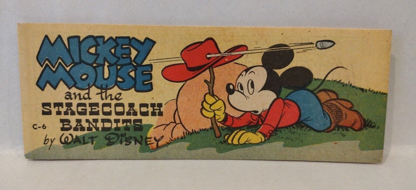 Mickey and the Stagecoach Bandits #C-6 (1951) Disney General Mills Mini Comic