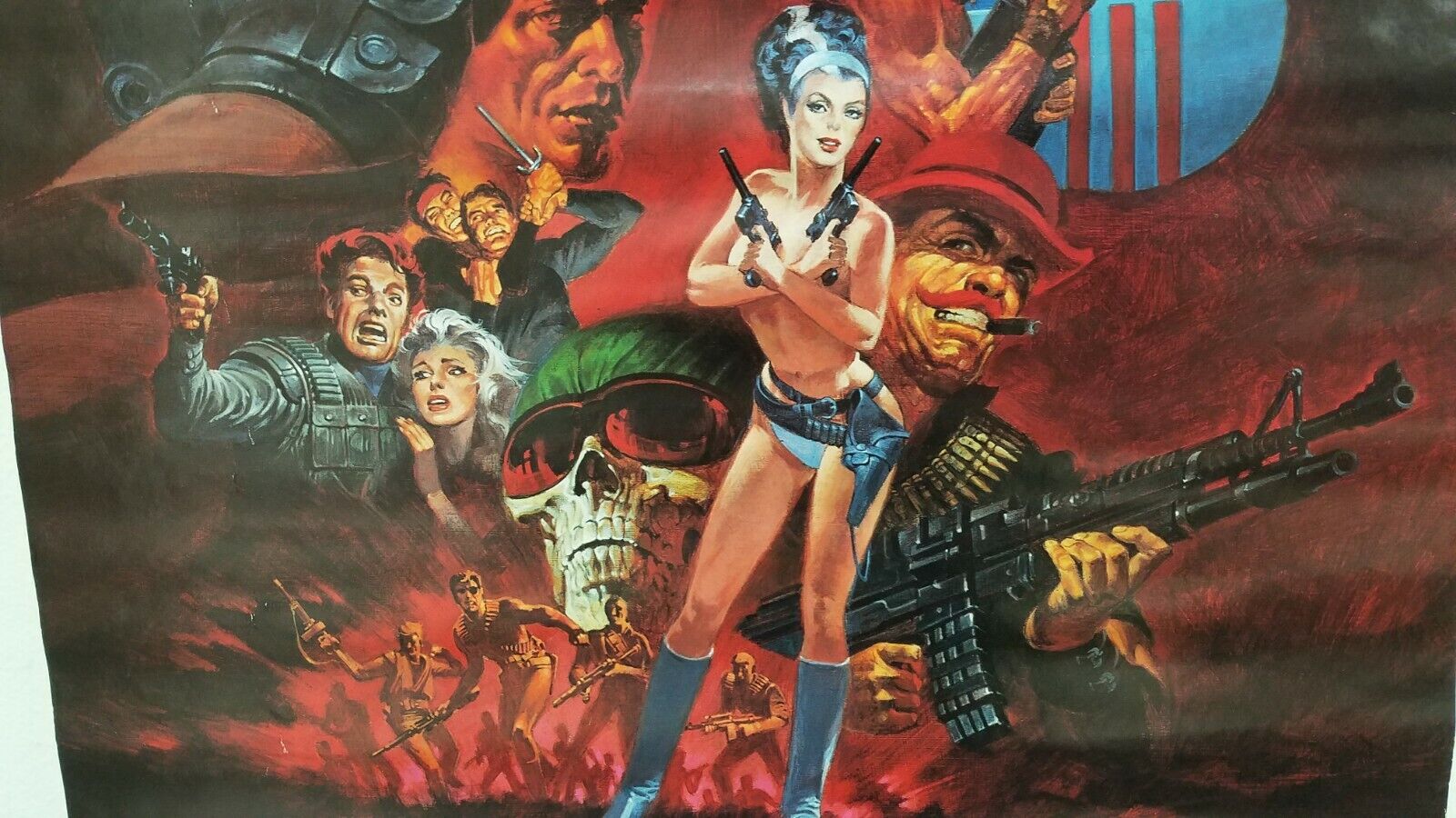 Nick Fury Agent Of Sheild (1988) 22 X 34" Painted Steranko Marvel Poster Unused