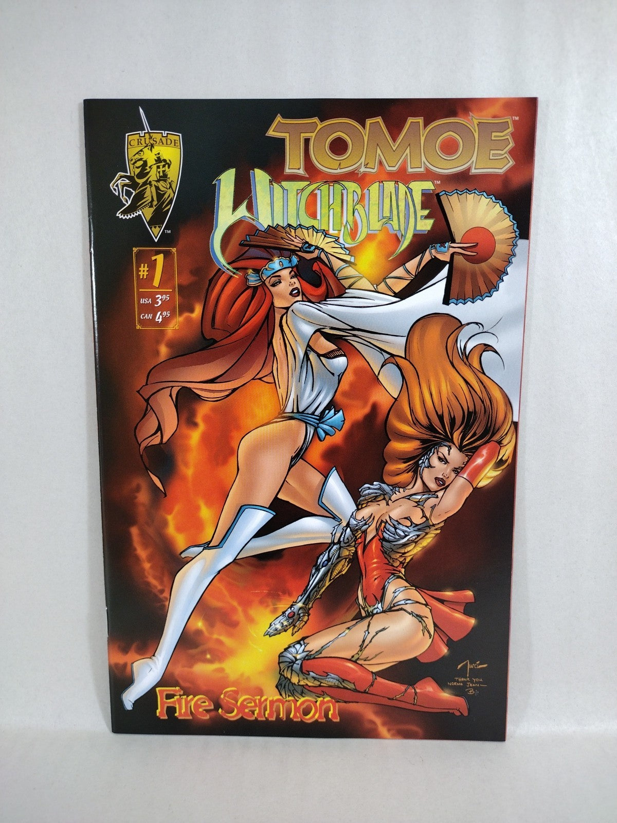 Tomoe Witchblade #1 (1996) Crusade Comic Lot Of 3 SDCC Preview + Avalon Ed VF-NM