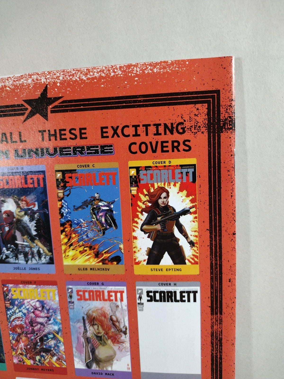 SCARLETT #1 (2024) Image Comic 1:10 Glen Melnikov Variant GI JOE NM