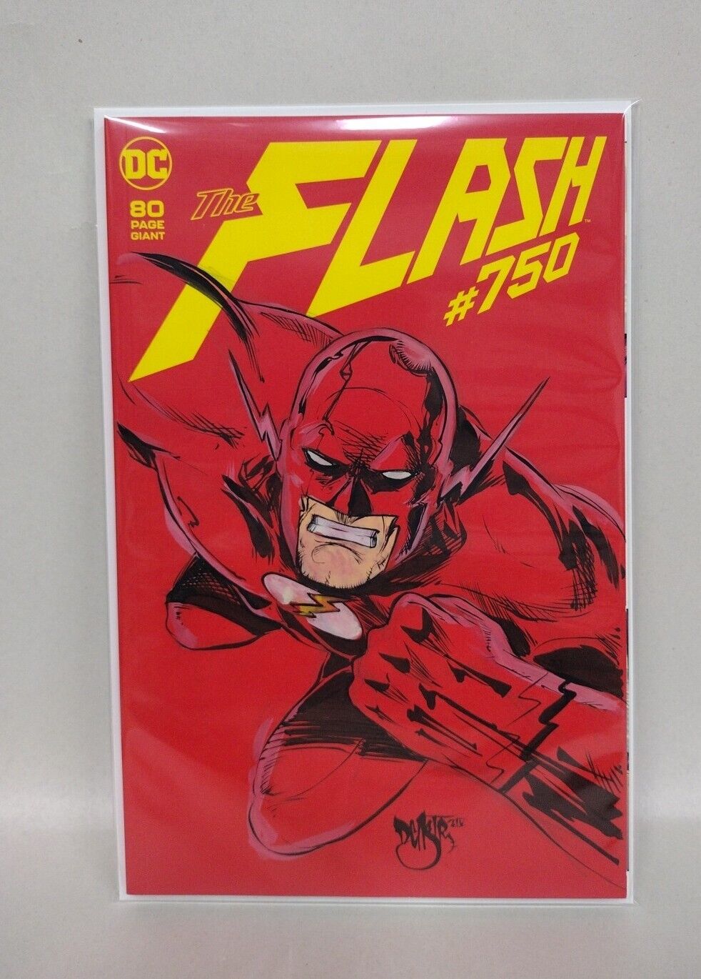 The Flash #750 Blank Cover Variant Comic Original DCastr Art COA