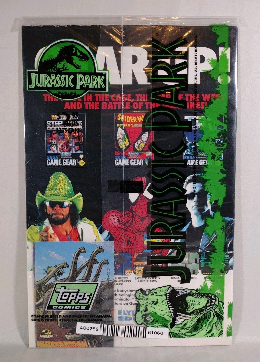 Jurassic Park (1993) Topps Comics Complete Movie Adaptation Set #1 2 3 4 W Cards