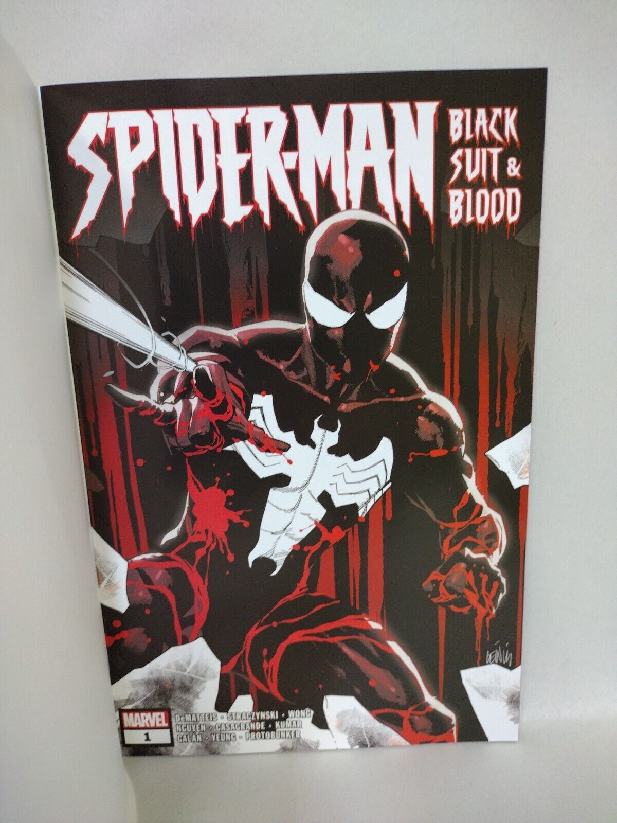 Spider-Man Black Suit & Blood #1 (2024) Marvel Sketch Var Comic W Original Art