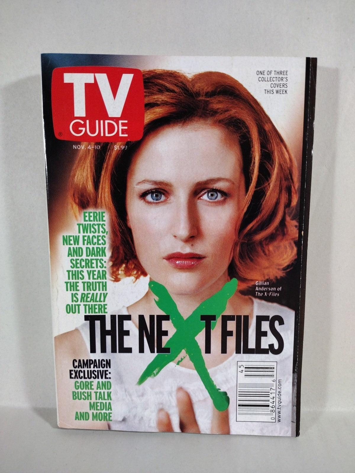 3 TV Guides Variant  X-Files Covers Nov 4th 2000 Gillian Anderson David Duchovny