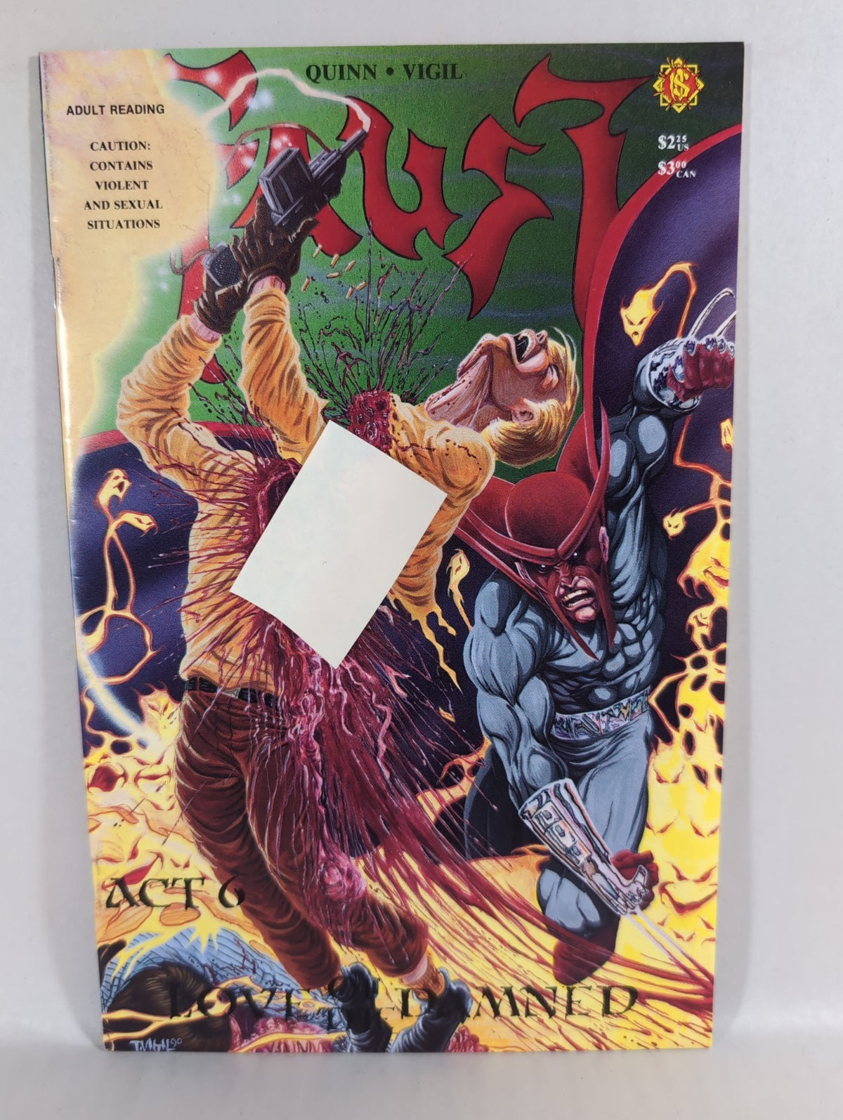 Faust Love of the Damned #6 1990 Last Northstar Comic Issue Signed Vigil Quinn