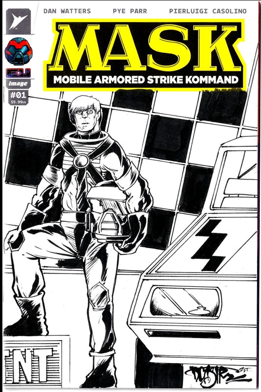 Mask #1 (2026) Image Skybound Sketch Cover Variant W Original Dave Castr Art
