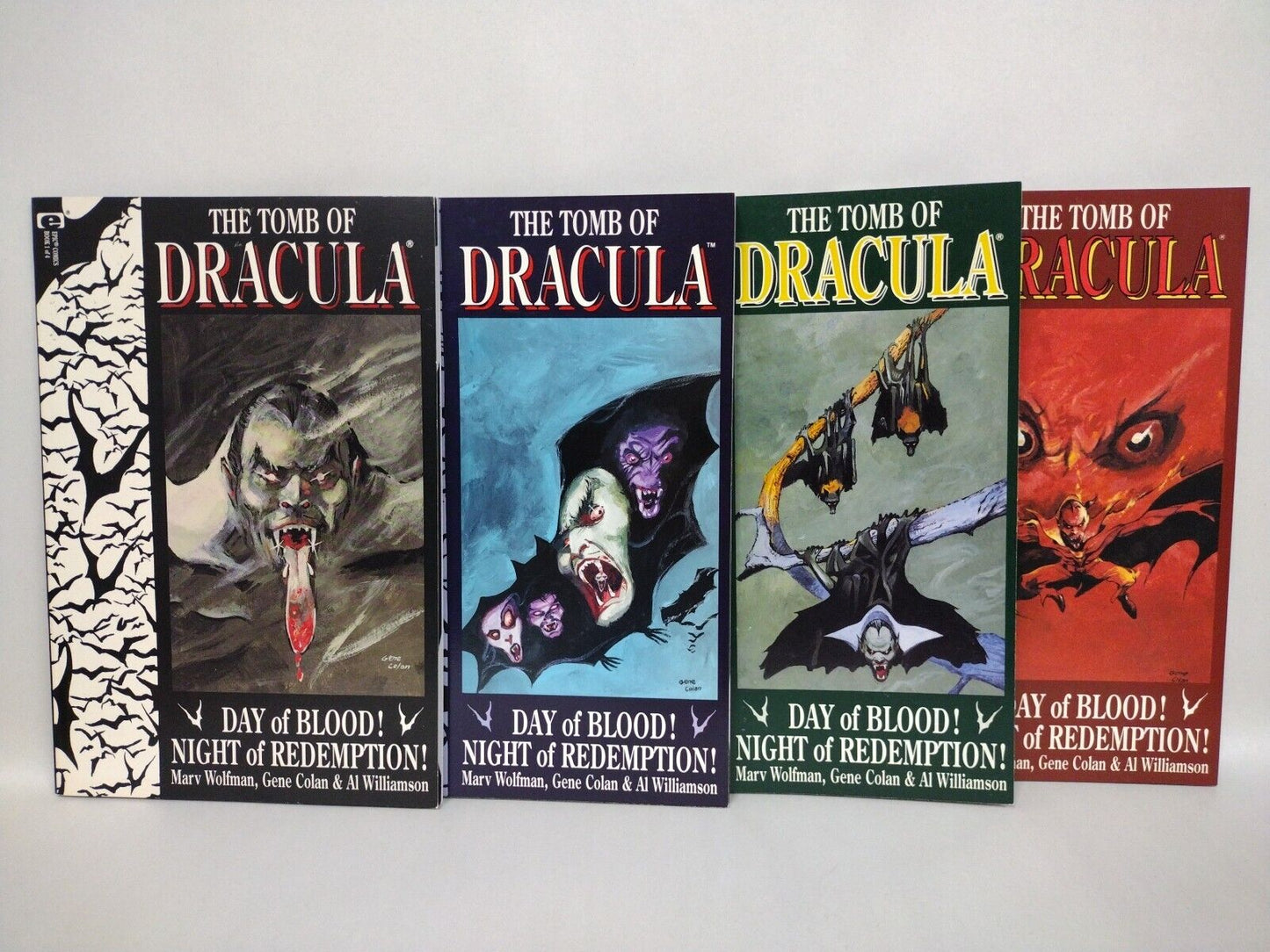 Tomb Of Dracula Day Of Blood Night Of Redemption (1991) Complete Epic Comic Set