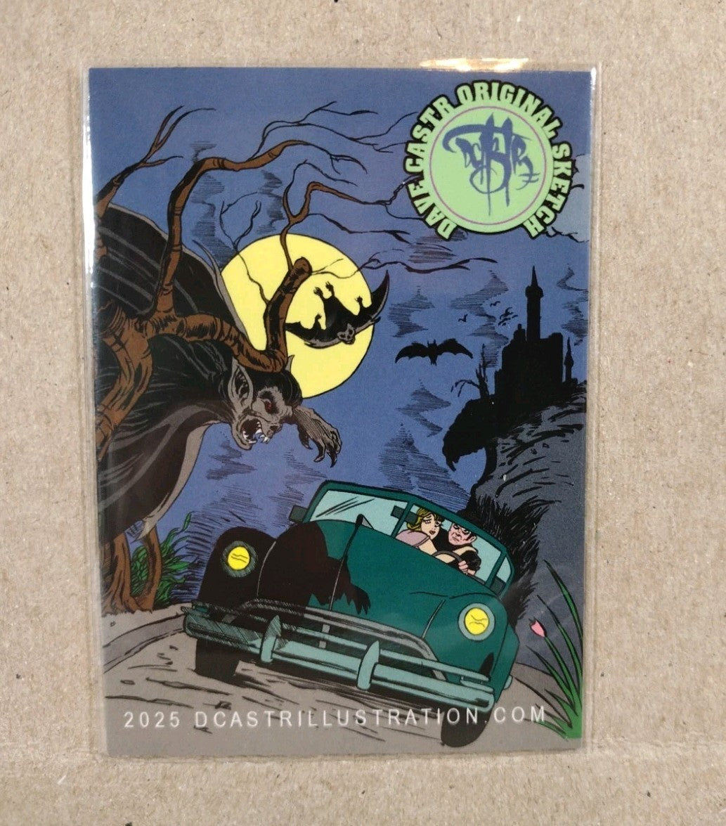 Dave Castr Crusin (2025) OAC Sketch Card W Original DC Comic Green Lantern Art 
