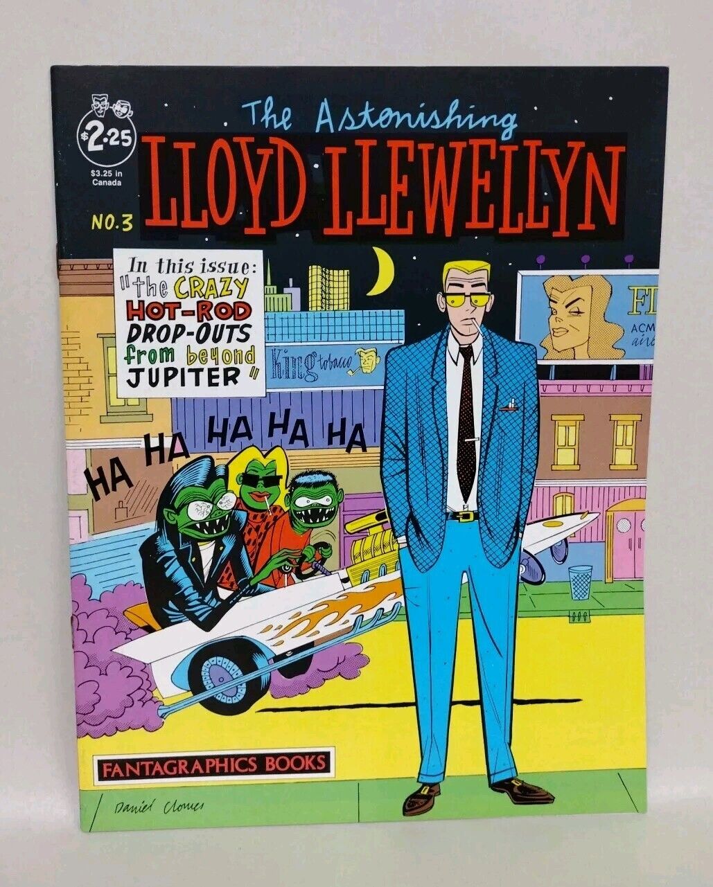 Lloyd Llewellyn (1986) #3 Daniel Clowes Fantagraphics Comic Magazine 1st Print 