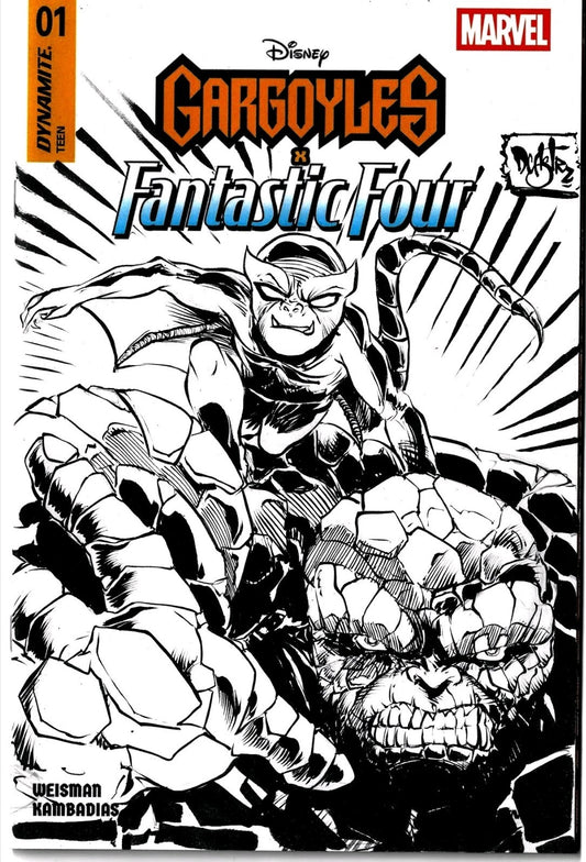Gargoyles X Fantastic Four #1 (2025) Marvel Sketch Variant W Original DCastr Art