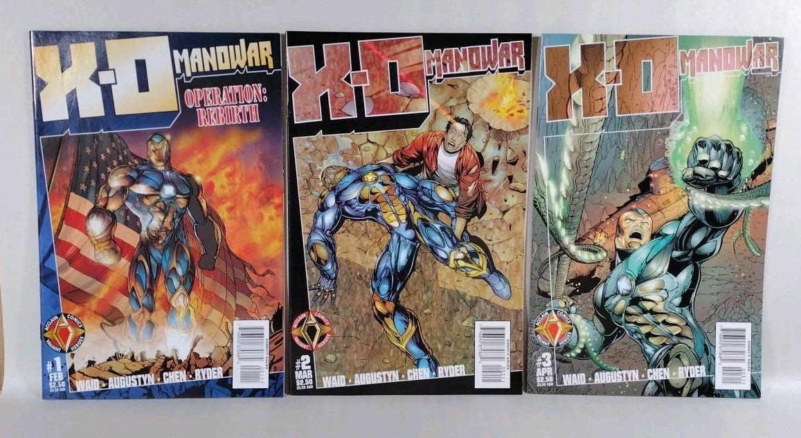 X-O Manowar (1996) Valiant Acclaim Comic Lot Set 1-3 6 9-11 14-21 Reader Copies