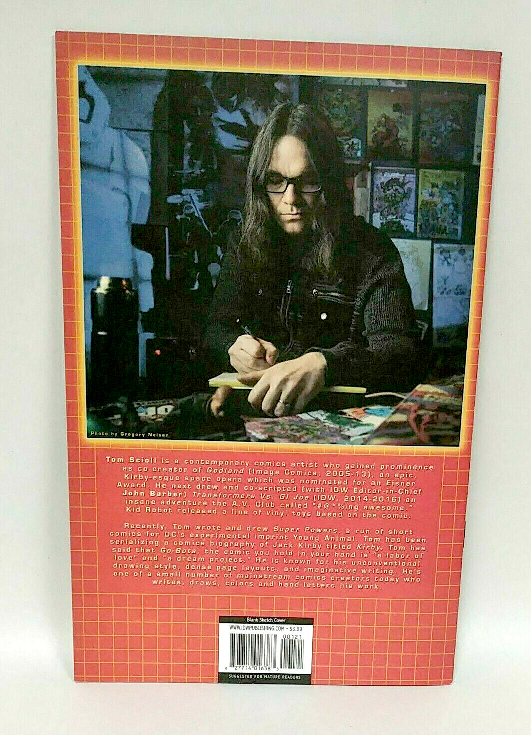 Go Bots #1 (2018) IDW Sketch Cover Comic Variant W Original Nugget DCastr Art