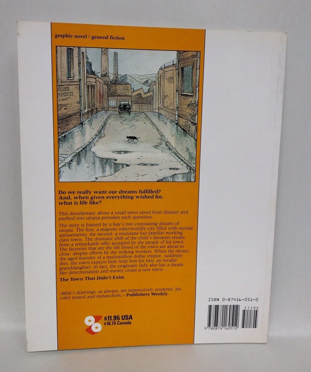 The Town That Didn't Exist (1989) Catalan TPB Enki Bilal Pierre Christin 1st VG