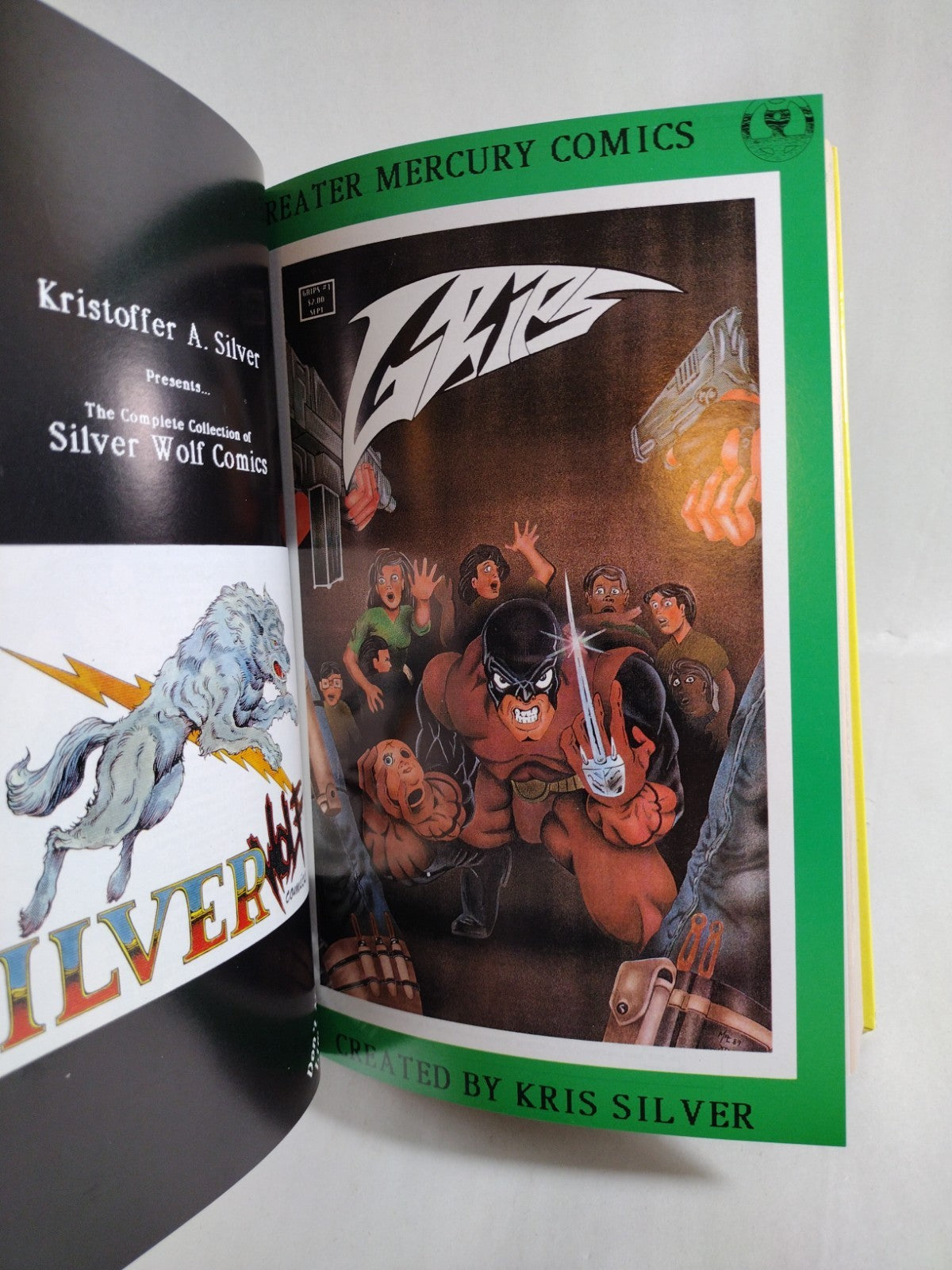 Grips (1986-1990) Custom Bound Silverwolf Comic Omnibus HC ARG DCastr Cover Art