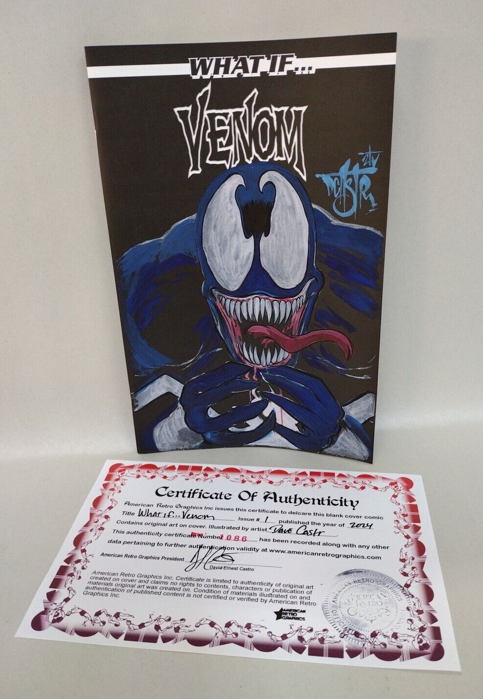 What If Venom 1 (2024) Marvel Comic Sketch Variant Cvr w Original Dave Castr Art