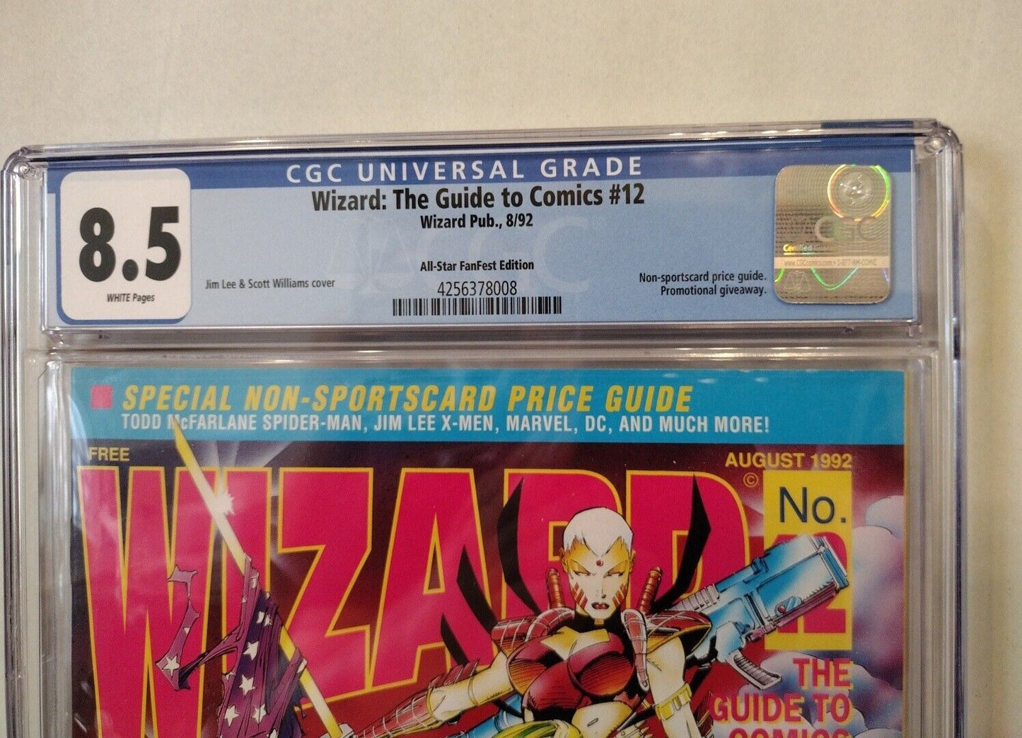 Wizard Magazine 1992 Jim Lee All-Star Fanfest San Diego Padres Giveaway CGC 8.5