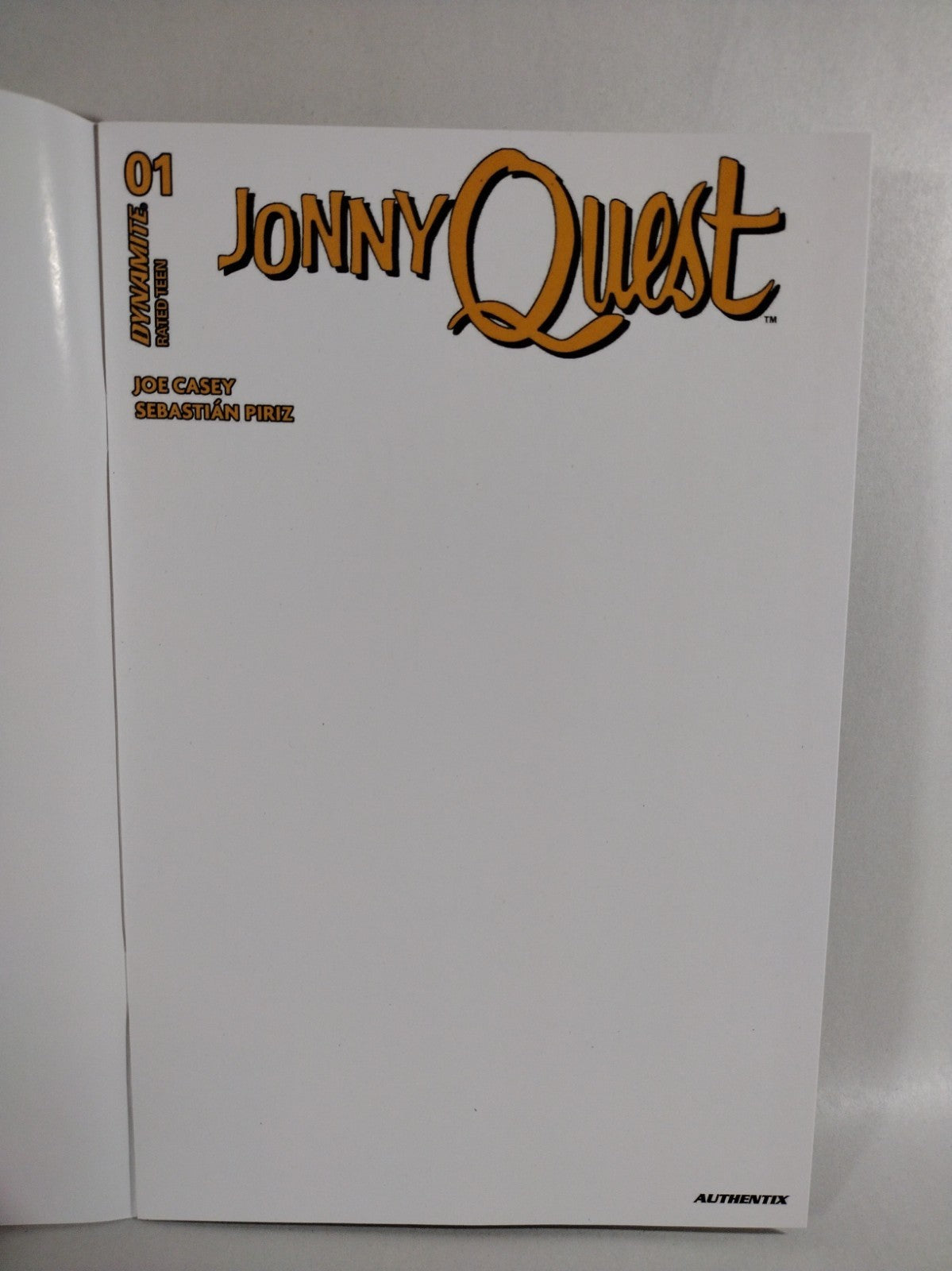 Jonny Quest #1 (2024) Dynamite Comic Blank Sketch Cover Variant New NM