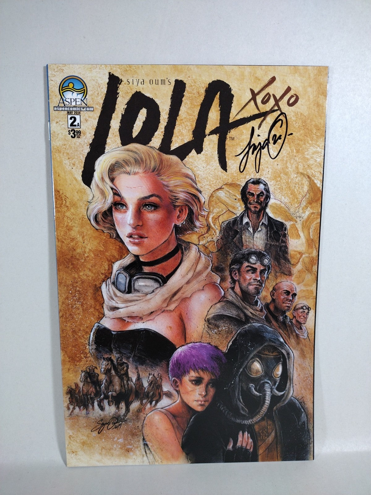Lola XOXO (2014) Aspen Comic Lot Set 1 2 3 Signed (2017) 2 3 4 5 Siya Oum VF-NM