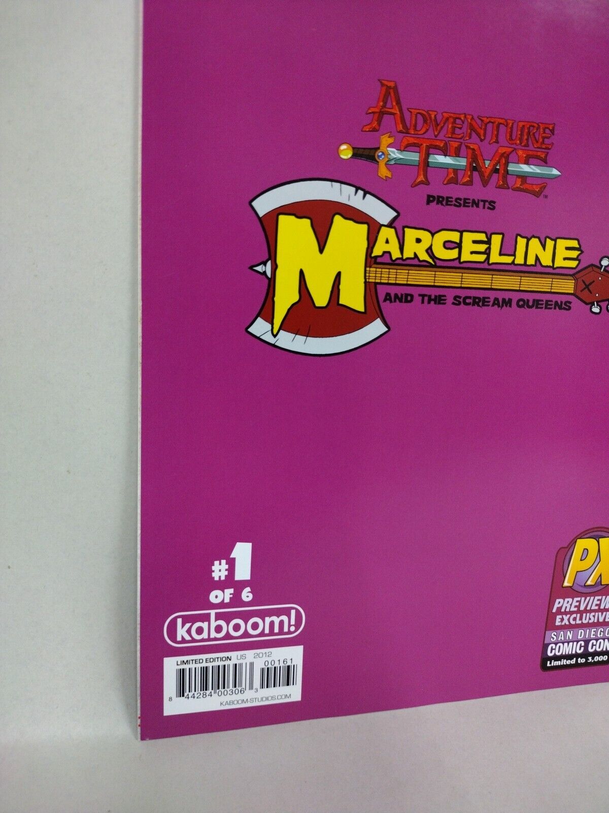 ADVENTURE TIME Marceline And The Scream Queens #1 (2012) Boom Comic SDCC Variant