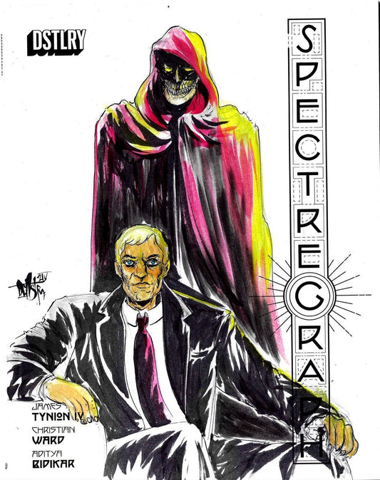 Spectregraph #1 (2024) Dstlry Comic Magazine Sketch Cover Variant W Original Art