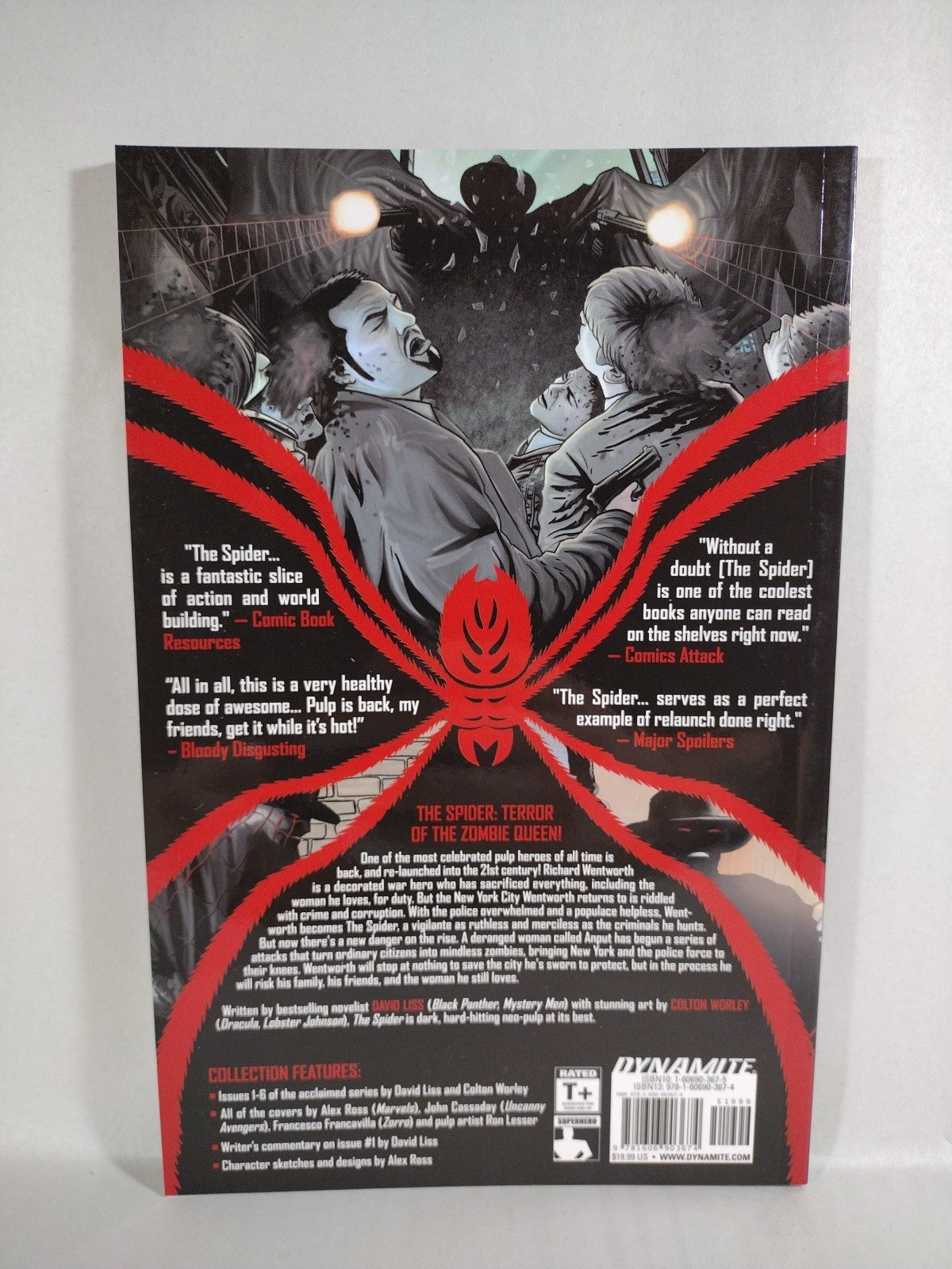 The Spider (2013) Dynamite Comics TPB Vol 1 David Liss Crime Noir New