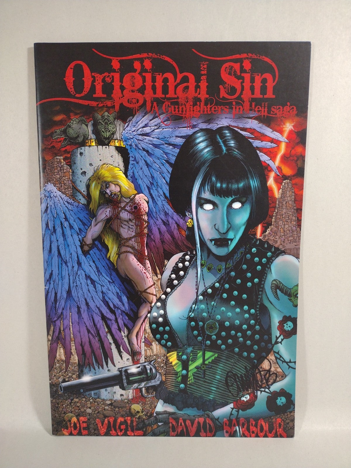 Original Sin (2012) Complete Wild Angels Comic Set #1 2 3 Signed Joe Tim Vigil