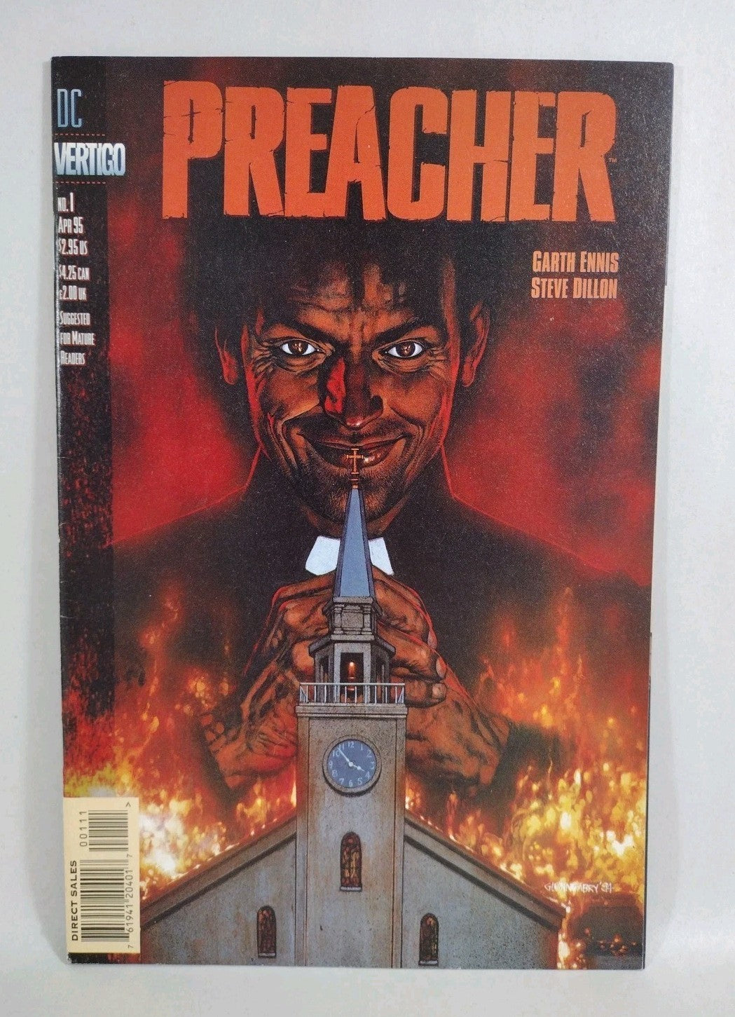 Preacher #1 (1995) DC Vertigo Comic 1st Print 1st  Jesse Custer VF