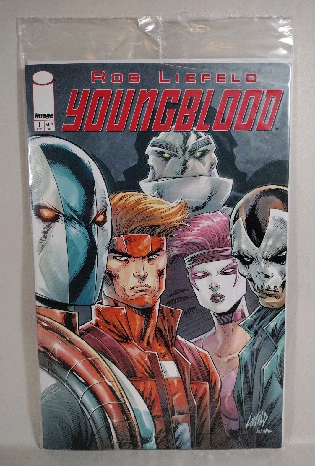 Youngblood #1 (2025) Rob Liefeld Image Comic Polybagged Cover W Vandal Card NM