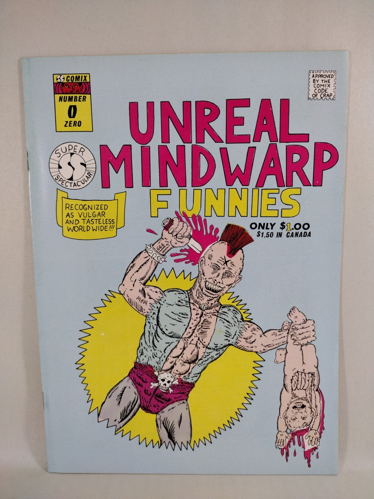 Unreal Mindwarp Funnies (1986) 0 Underground Comic Stephen Hermann SS Comix NM