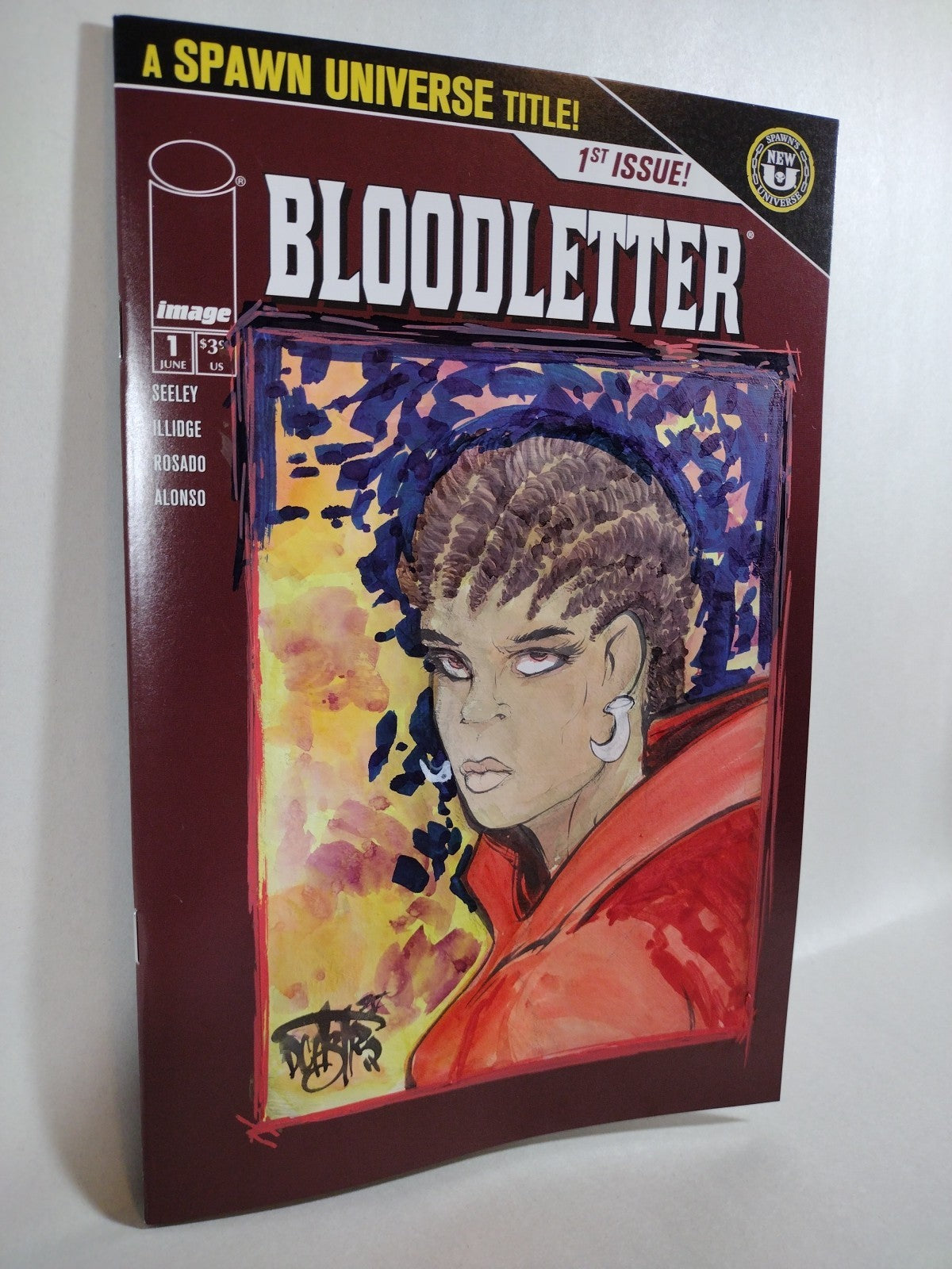 Bloodletter #1 (2025) Image Comic Sketch Cover Variant W Original Dave Castr Art