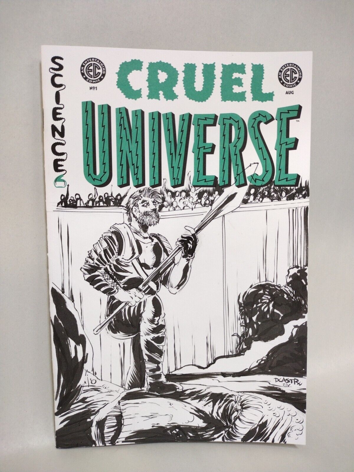 Cruel Universe #1 (2024) Oni EC Comic Sketch Cover Variant W Original DCastr Art