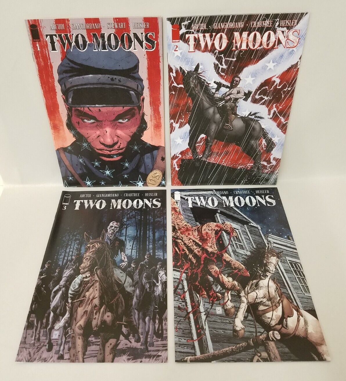 Two Moons (2021) Image Comic Lot Set #1 2 3 4 John Arcudi Valerio Giangiordano