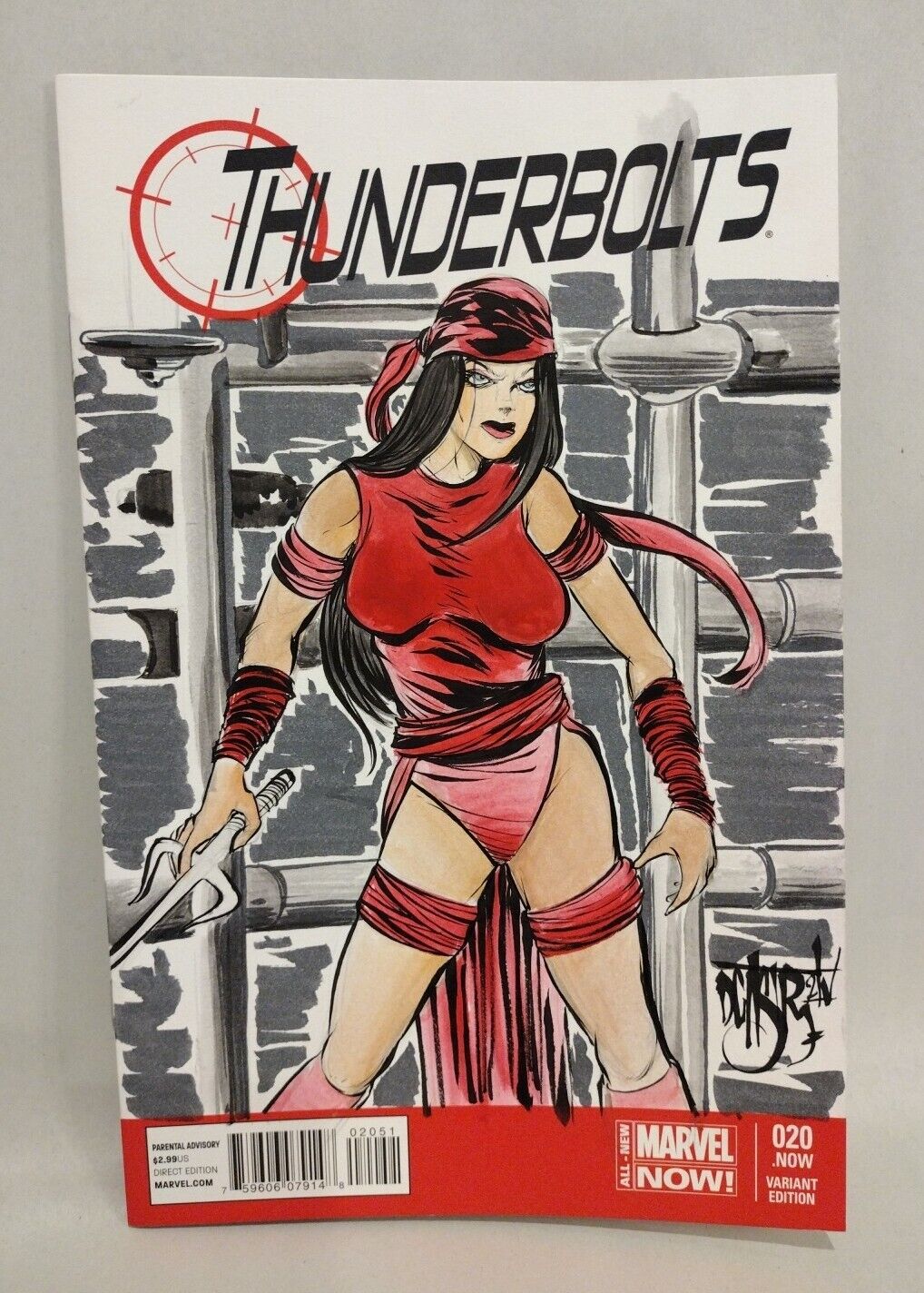 Thunderbolts #20 (2014) Marvel Sketch Variant Comic W Original Dave Castr Art