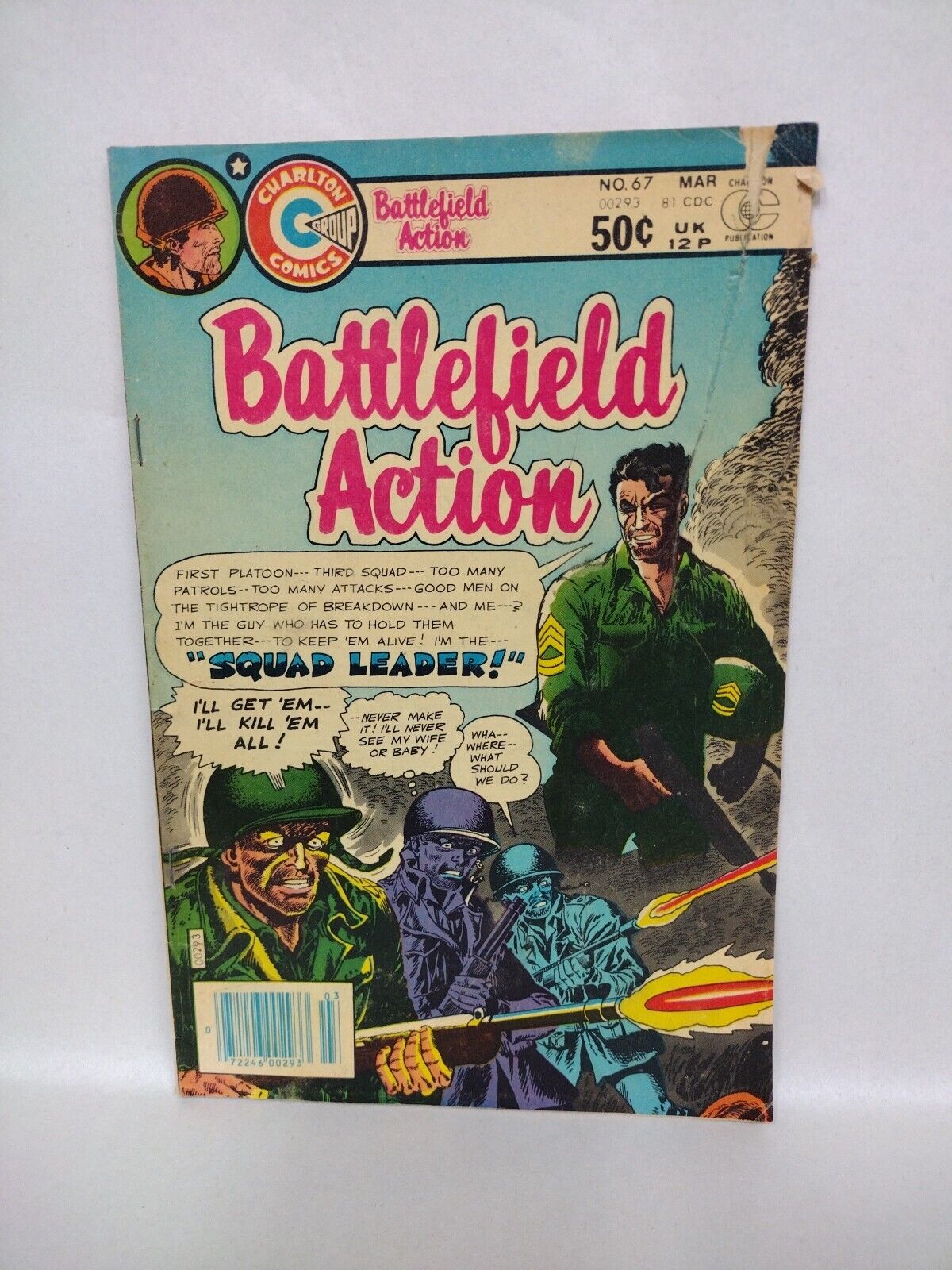 Battlefield Action (1971) Charlton Bronze Age War Comic Lot 66 67 68 69 71 73 78