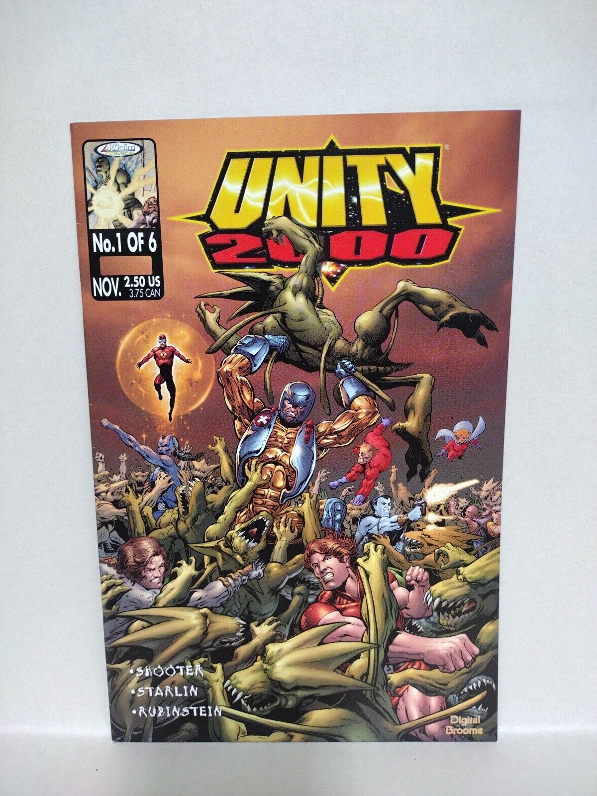 Unity 2000 (1999) Acclaim Valiant Comic Lot Set #1 Cover A #2 +Preview Book