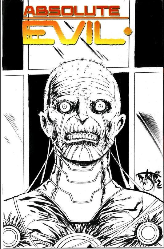 Absolute Evil 1 (2025) DC Comic Sketch Cvr Variant W Original DCastr Brainac Art
